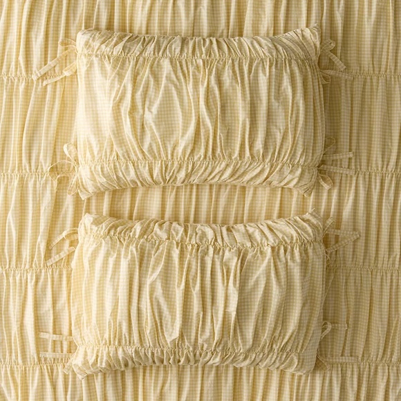 NEW Urban Outfitters Printed Cinched Core Sham Set - Picture 3 of 5